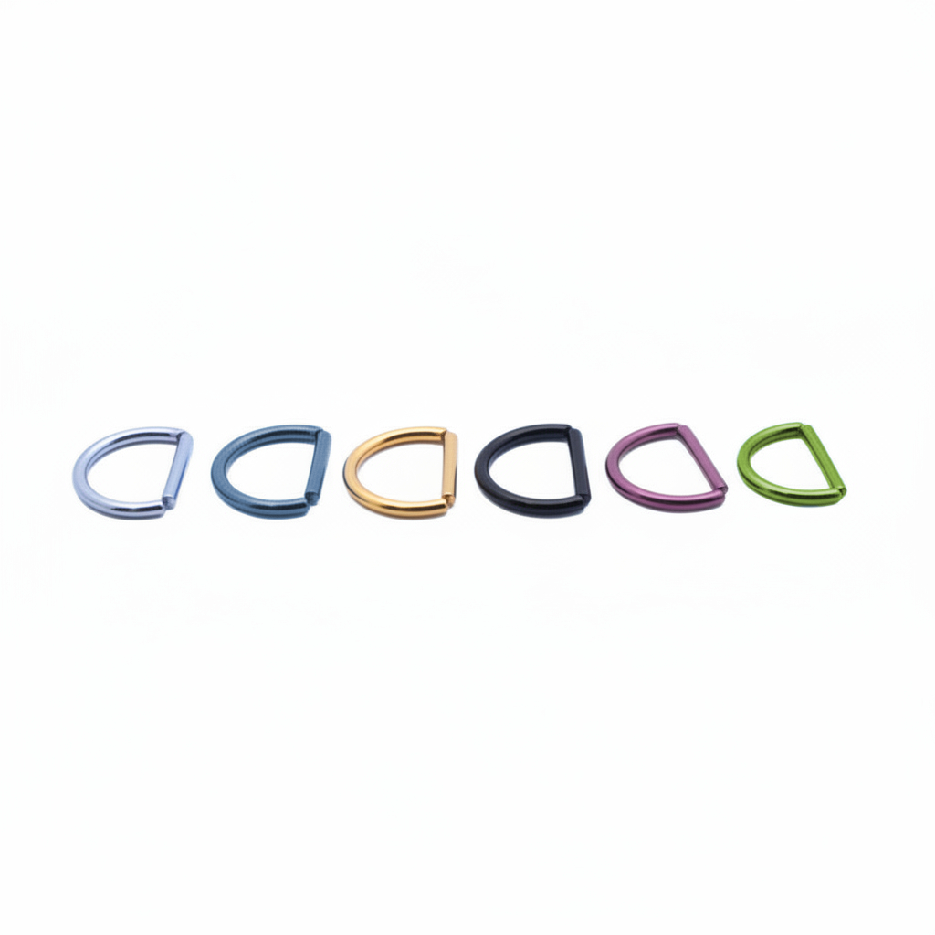 PVD D-Ring Bendable Ring 16g
