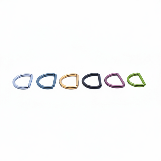 PVD D-Ring Bendable Ring 16g
