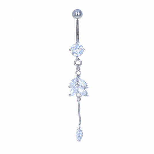 navel-belly-curved-barbell-dangle-tassel-surgical-steel-filigree-droplet-jewelry-14g