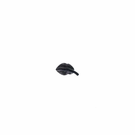 blackline-titanium-stud-earring-helix-cartilage-tragus-lobe-ear-feather-leaf-leaves
