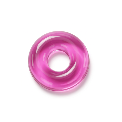 Lucite Donut Tongue Barbell 14g