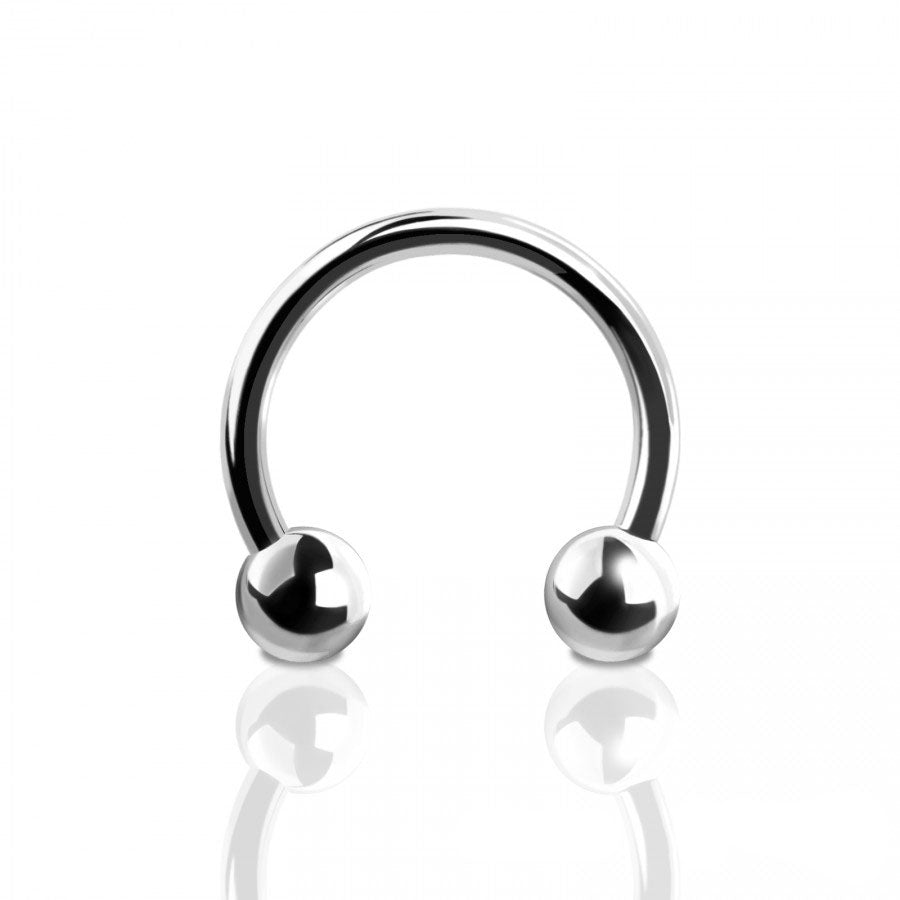Surgical Steel Circular Barbell Externally Threaded