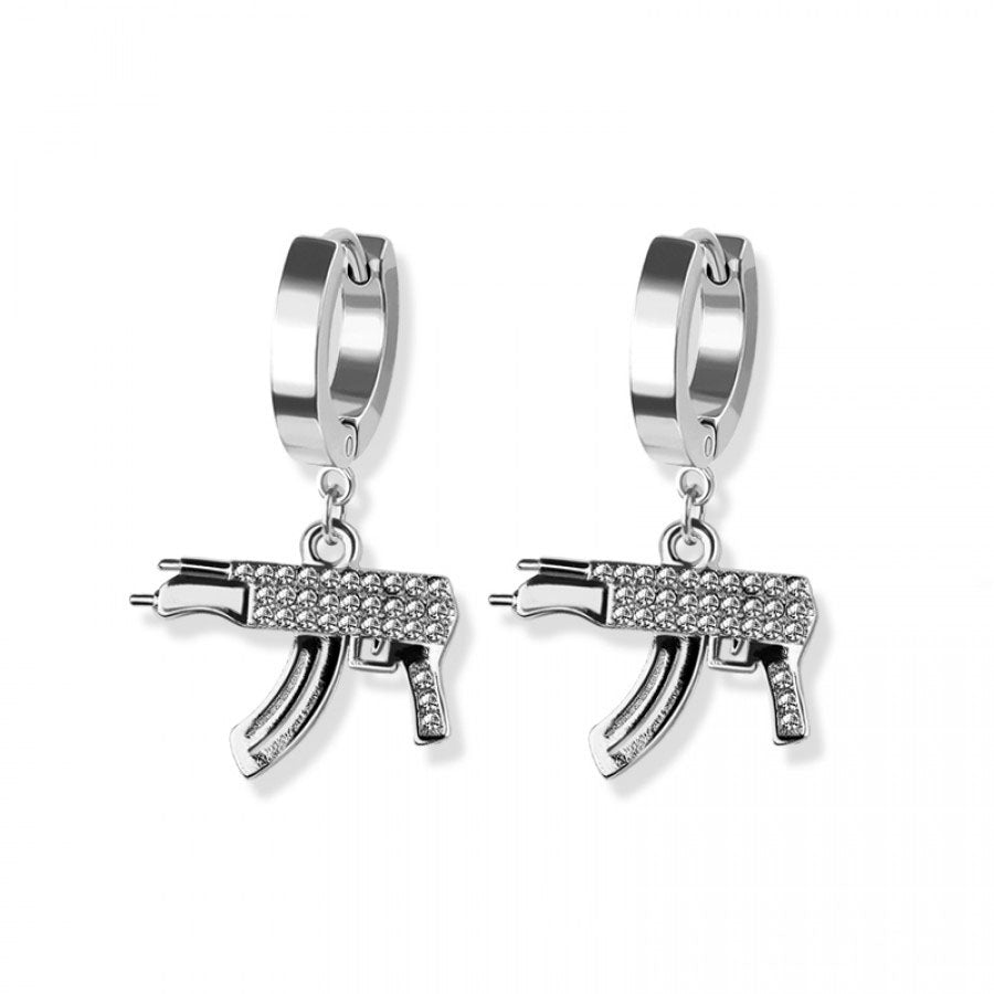 Gun Dangle Cuff Earrings