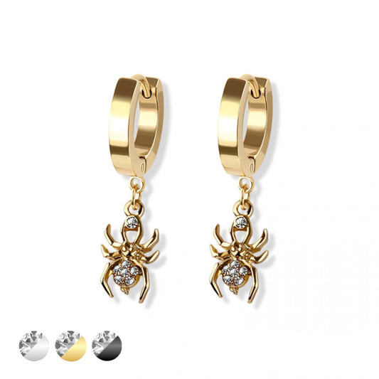 Spider Dangle Cuff Earrings