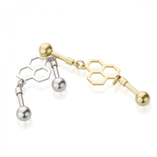 Honey Hive Industrial Barbell 14g