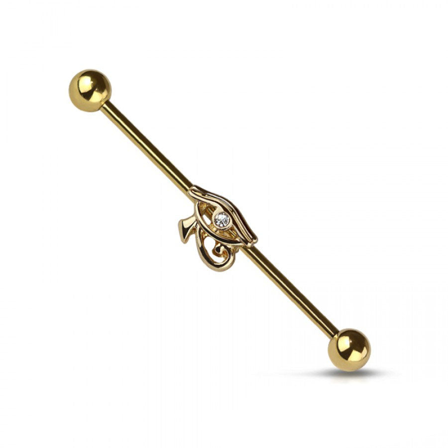 Eye of Horus Industrial Barbell 14g
