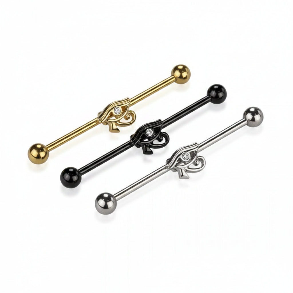 Eye of Horus Industrial Barbell 14g