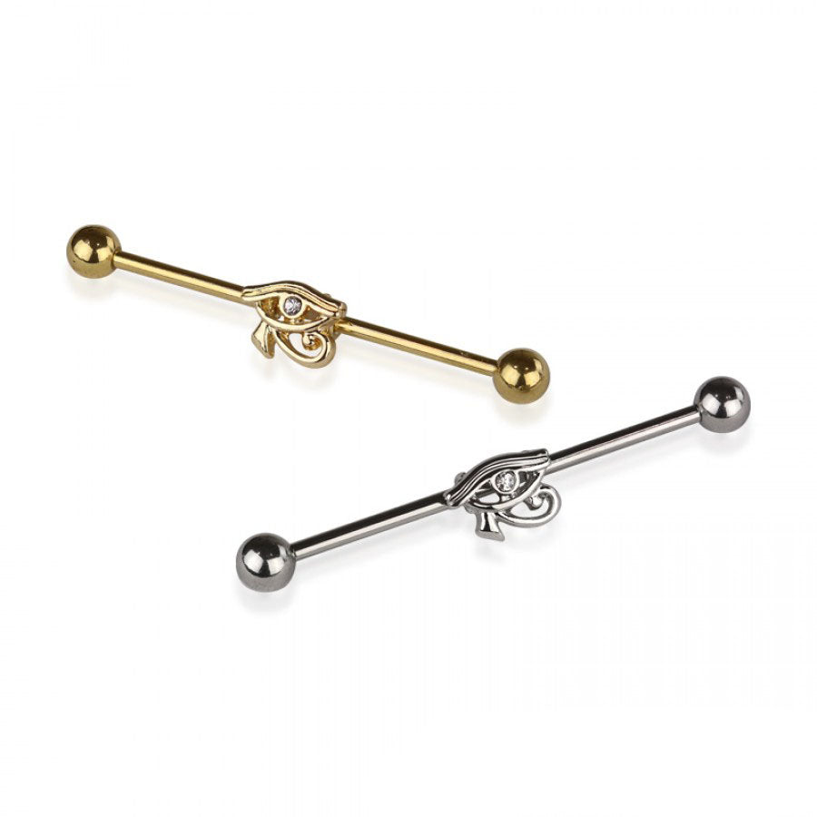 Eye of Horus Industrial Barbell 14g