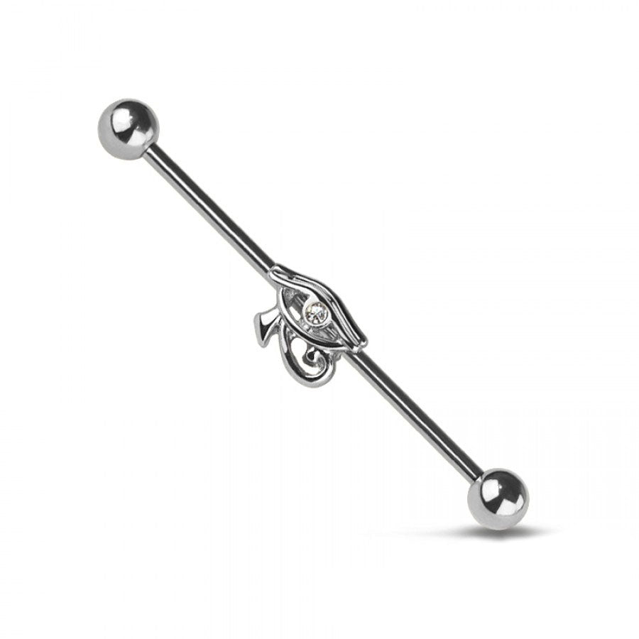 Eye of Horus Industrial Barbell 14g