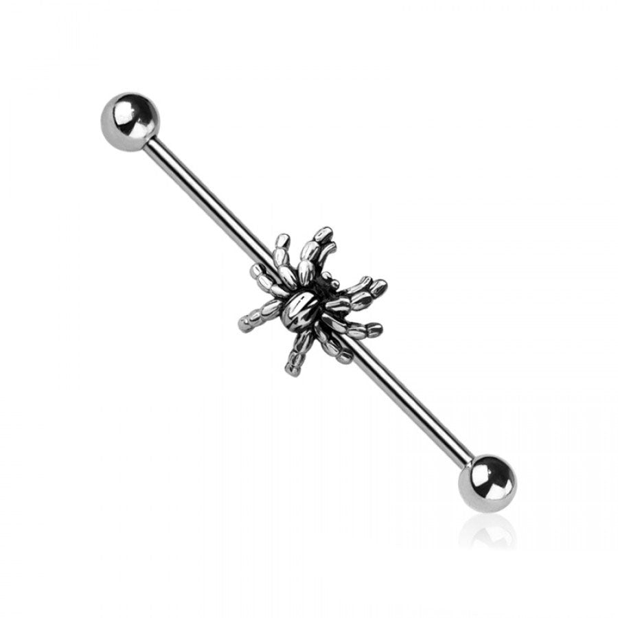Nocturne Spider Industrial Barbell 14g