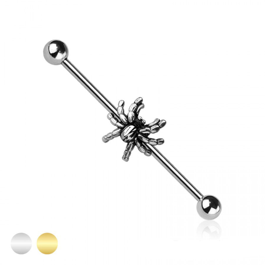 Nocturne Spider Industrial Barbell 14g