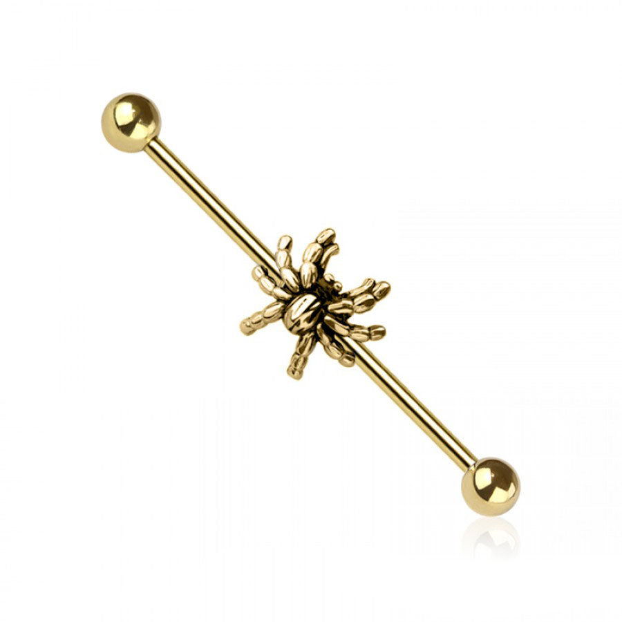 Nocturne Spider Industrial Barbell 14g