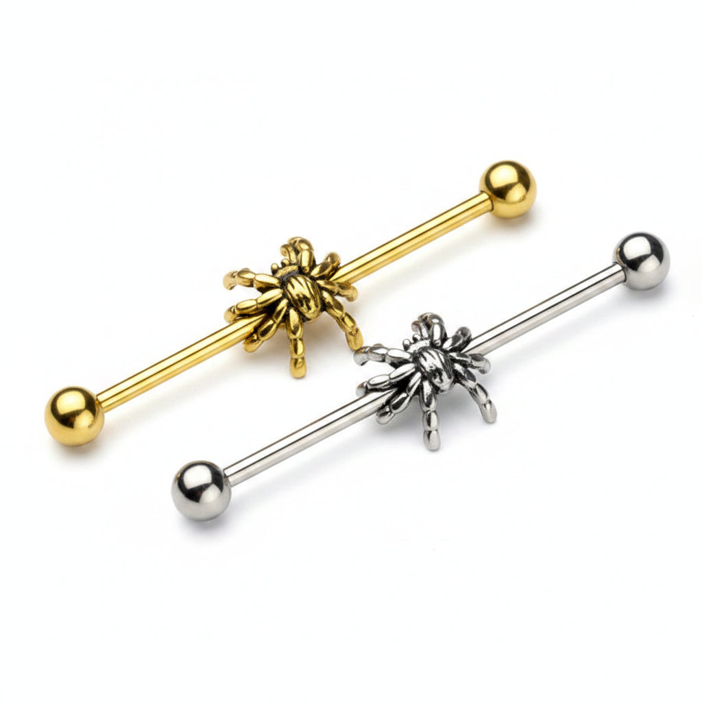 Nocturne Spider Industrial Barbell 14g