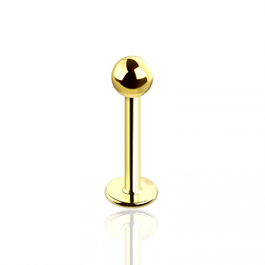 Surgical Steel Gold Flat Back