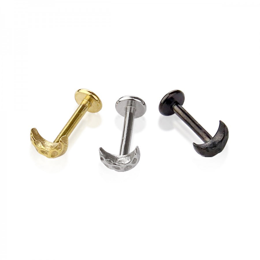 Lunar Crescent Flat Back 16g