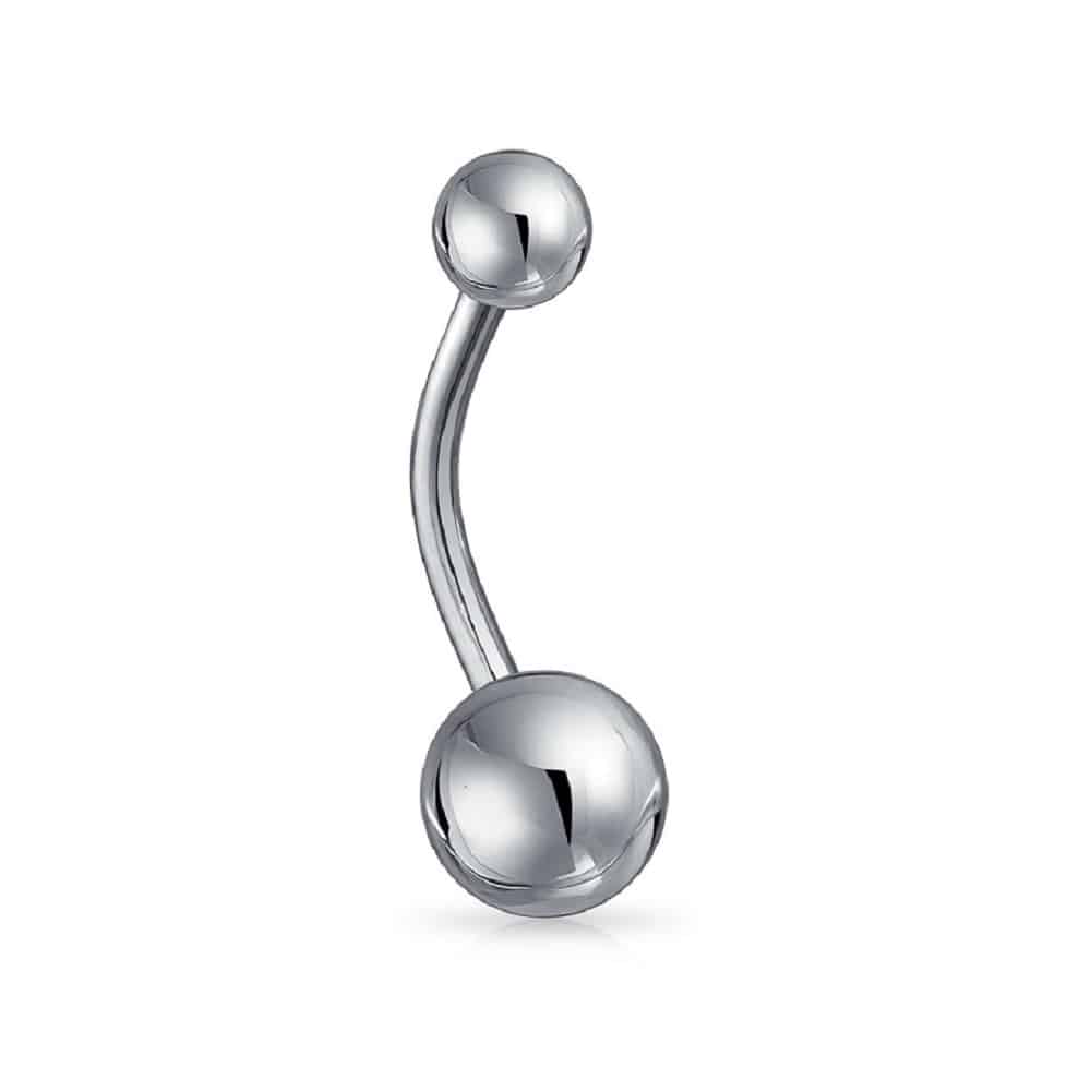 navel-belly-curved-barbell-jewelry-14g-plain-surgical-steel