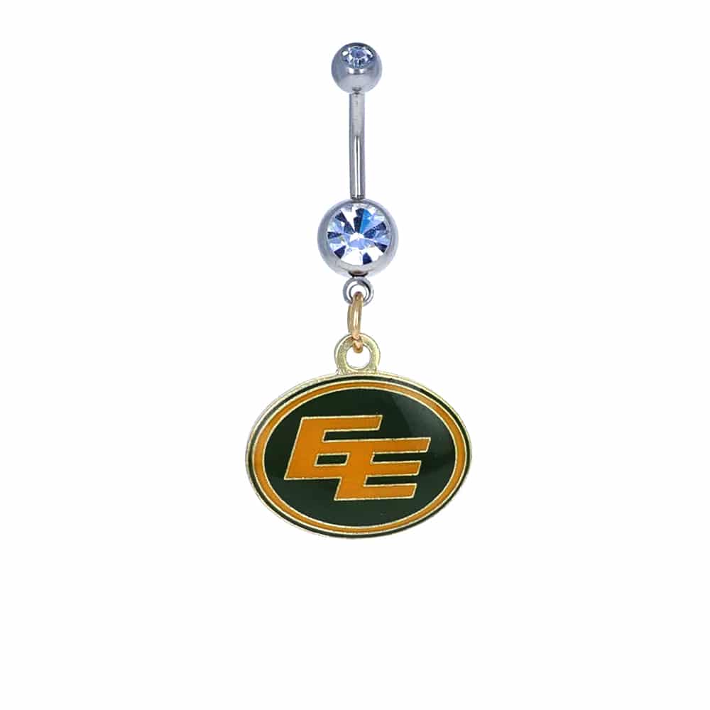 navel-belly-stud-curved-barbell-dangle-tassel-surgical-steel-cfl-edmonton-eskimos