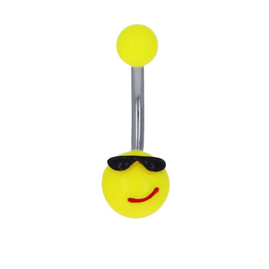 navel-belly-stud-curved-barbell-surgical-steel-lucite-acrylic-emoji