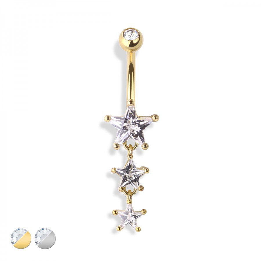 Star Cascade Navel Dangle 14g