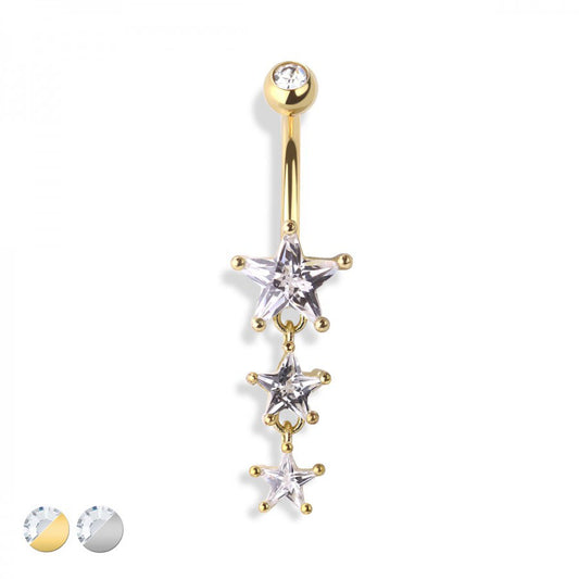 Star Cascade Navel Dangle 14g