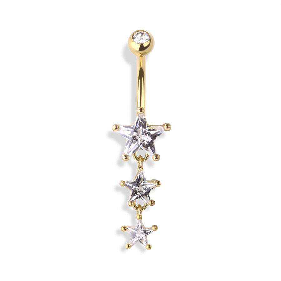 Star Cascade Navel Dangle 14g