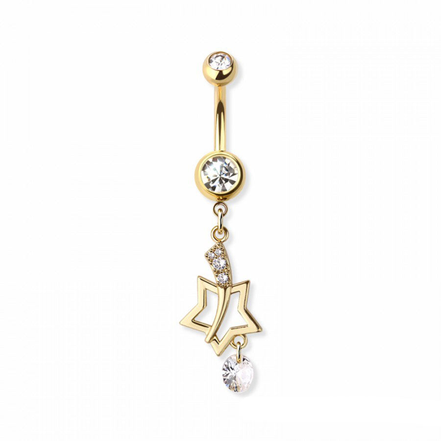 Celestial Comet Navel Dangle 14g