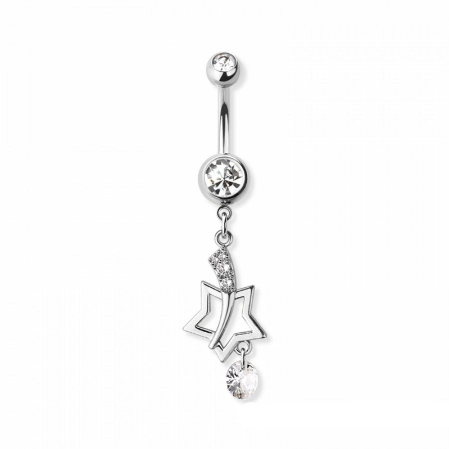 Celestial Comet Navel Dangle 14g