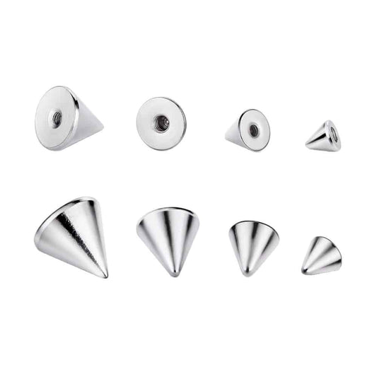 parts-surgical-steel-16g-14g-spike-cone-bead-ball-replacement-externally-threaded2