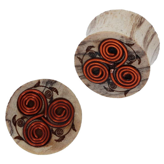 plug-organic-natural-wood-gauges-earrings-solid-copper-wire-rose