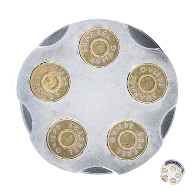 Plug Weapons Locked + Loaded Surgical Steel Revolver Plugs 2g - 5/8